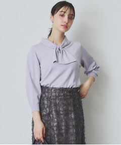 index / インデックス ニット・セーター | ロールカラーボウタイニット【洗濯機洗い可】