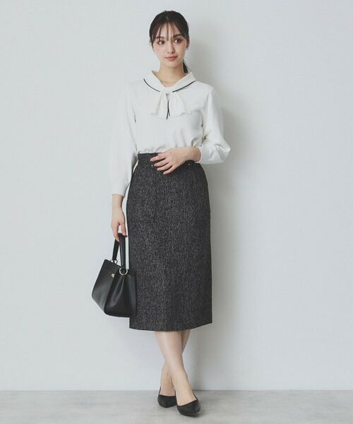 index / インデックス ニット・セーター | ロールカラーボウタイニット【洗濯機洗い可】 | 詳細12