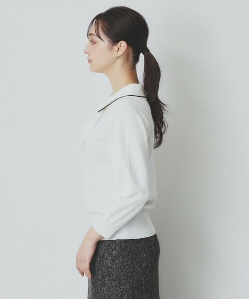 index / インデックス ニット・セーター | ロールカラーボウタイニット【洗濯機洗い可】 | 詳細16