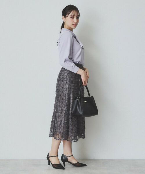 index / インデックス ニット・セーター | ロールカラーボウタイニット【洗濯機洗い可】 | 詳細5