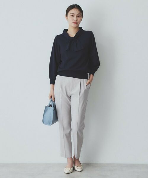 index / インデックス ニット・セーター | ロールカラーボウタイニット【洗濯機洗い可】 | 詳細8