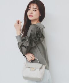 index / インデックス カットソー | フリルスリーブドッキングトップス【洗濯機洗い可】