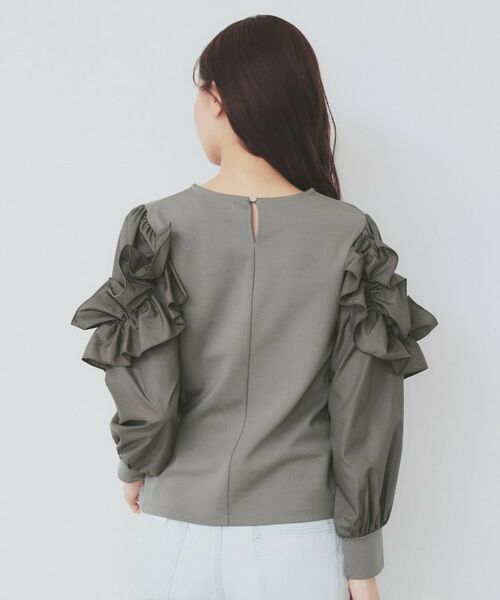 index / インデックス カットソー | フリルスリーブドッキングトップス【洗濯機洗い可】 | 詳細14