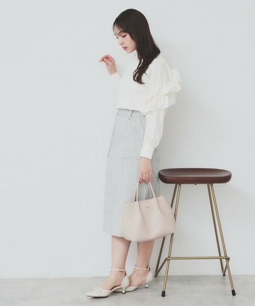 index / インデックス カットソー | フリルスリーブドッキングトップス【洗濯機洗い可】 | 詳細2