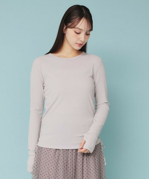 index / インデックス カットソー | 《CLASSY掲載》サイドドロストシアートップス【洗濯機洗い可】 | 詳細15