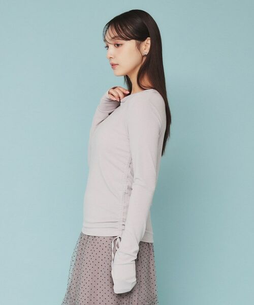 index / インデックス カットソー | 《CLASSY掲載》サイドドロストシアートップス【洗濯機洗い可】 | 詳細16