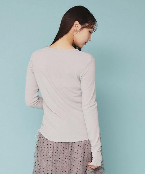 index / インデックス カットソー | 《CLASSY掲載》サイドドロストシアートップス【洗濯機洗い可】 | 詳細17