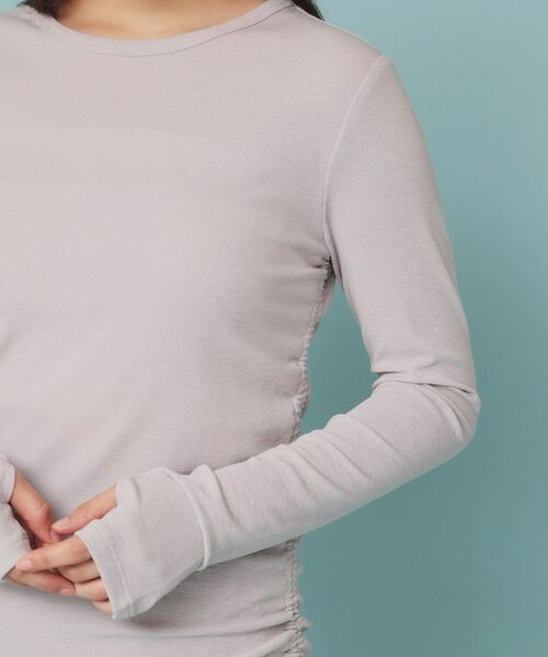 index / インデックス カットソー | 《CLASSY掲載》サイドドロストシアートップス【洗濯機洗い可】 | 詳細19