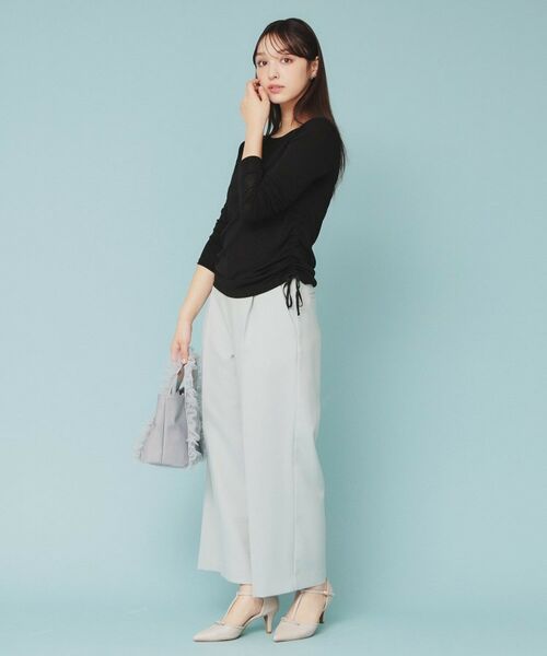 index / インデックス カットソー | 《CLASSY掲載》サイドドロストシアートップス【洗濯機洗い可】 | 詳細9