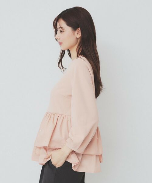 index / インデックス カットソー | カットジョーゼットドッキングペプラムトップス【洗濯機可】 | 詳細14