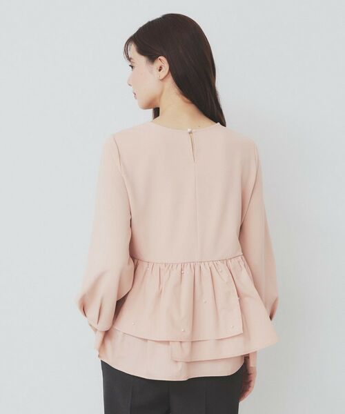 index / インデックス カットソー | カットジョーゼットドッキングペプラムトップス【洗濯機可】 | 詳細15