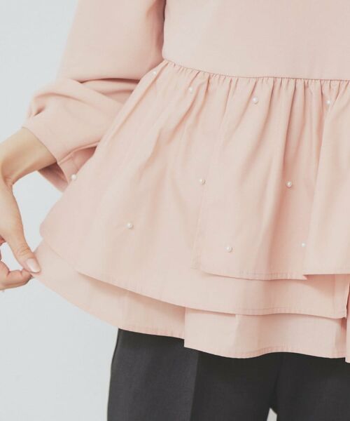 index / インデックス カットソー | カットジョーゼットドッキングペプラムトップス【洗濯機可】 | 詳細20