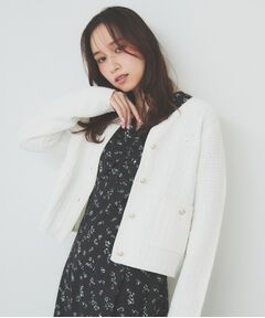 index / インデックス カーディガン・ボレロ | コットンカノコカーディガン【洗濯機洗い可】