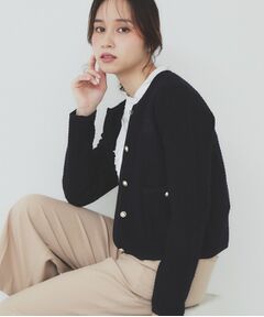 index / インデックス カーディガン・ボレロ | コットンカノコカーディガン【洗濯機洗い可】