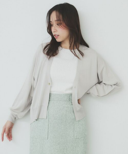 index / インデックス カーディガン・ボレロ | リラクシートッパーカーディガン【洗える】 | 詳細5