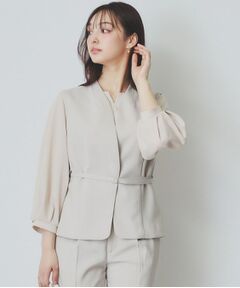 index / インデックス ベスト | ドライタッチストレッチノーカラージレ/セットアップ対応【洗濯機洗い可/イージーアイロン】