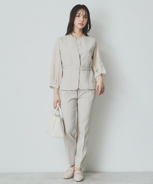 index / インデックス ベスト | ドライタッチストレッチノーカラージレ/セットアップ対応【洗濯機洗い可/イージーアイロン】 | 詳細15