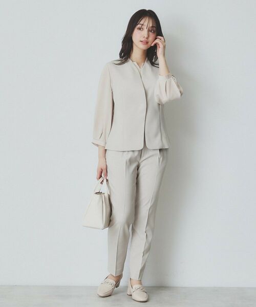 index / インデックス ベスト | ドライタッチストレッチノーカラージレ/セットアップ対応【洗濯機洗い可/イージーアイロン】 | 詳細18