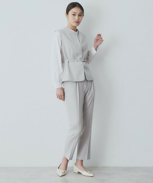 index / インデックス ベスト | ドライタッチストレッチノーカラージレ/セットアップ対応【洗濯機洗い可/イージーアイロン】 | 詳細2