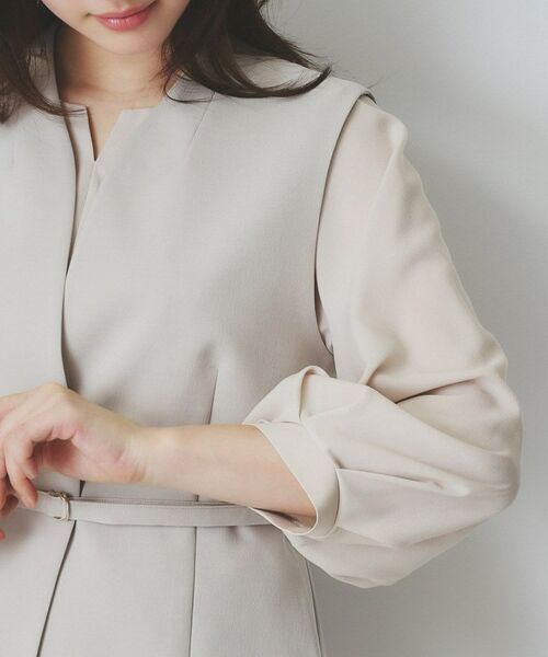 index / インデックス ベスト | ドライタッチストレッチノーカラージレ/セットアップ対応【洗濯機洗い可/イージーアイロン】 | 詳細27