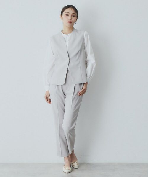 index / インデックス ベスト | ドライタッチストレッチノーカラージレ/セットアップ対応【洗濯機洗い可/イージーアイロン】 | 詳細5