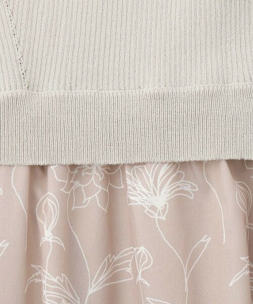 index / インデックス セットアップ | 《ツインセット》カーディガン×ニットドッキングワンピース【洗濯機洗い可】 | 詳細15