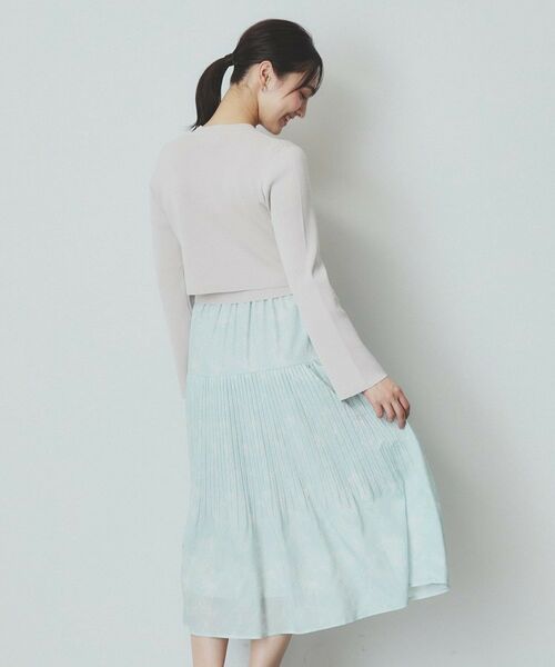 index / インデックス セットアップ | 《ツインセット》カーディガン×ニットドッキングワンピース【洗濯機洗い可】 | 詳細25