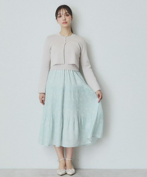 index / インデックス セットアップ | 《ツインセット》カーディガン×ニットドッキングワンピース【洗濯機洗い可】 | 詳細26