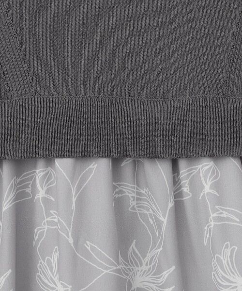 index / インデックス セットアップ | 《ツインセット》カーディガン×ニットドッキングワンピース【洗濯機洗い可】 | 詳細8