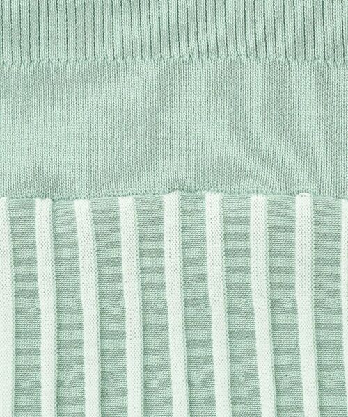 index / インデックス ミニ丈・ひざ丈ワンピース | ビスチェライクバイカラーニットワンピース【洗濯機洗い可】 | 詳細21