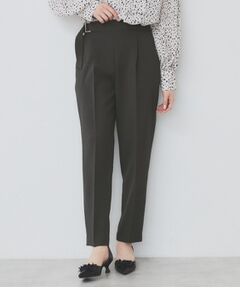 index / インデックス パンツ | サイドバックルストレッチテーパードパンツ【洗濯機可・イージーアイロン・防シワ】