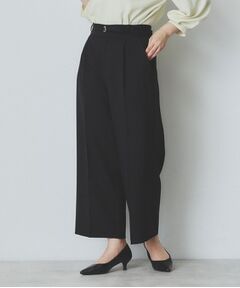 index / インデックス パンツ | ソフトツイルタックワイドパンツ【洗濯機洗い可】