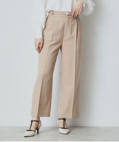 index / インデックス パンツ | ソフトツイルタックワイドパンツ【洗濯機洗い可】