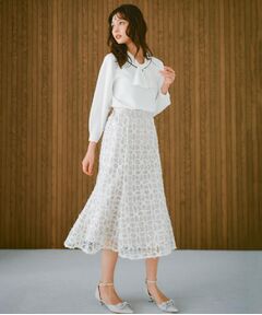 index / インデックス スカート | フラワーレース刺繍マーメイドスカート【洗濯機洗い可】