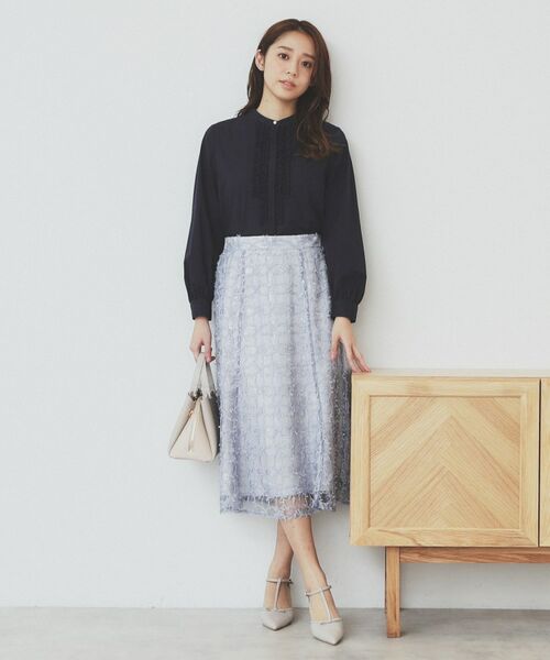 index / インデックス スカート | フラワーレース刺繍マーメイドスカート【洗濯機洗い可】 | 詳細12