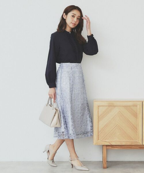 index / インデックス スカート | フラワーレース刺繍マーメイドスカート【洗濯機洗い可】 | 詳細13