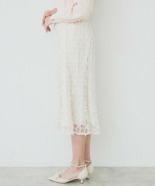 index / インデックス スカート | フラワーレース刺繍マーメイドスカート【洗濯機洗い可】 | 詳細16