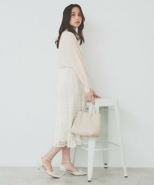 index / インデックス スカート | フラワーレース刺繍マーメイドスカート【洗濯機洗い可】 | 詳細9