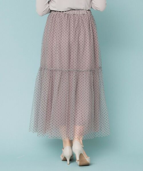 index / インデックス スカート | ドットチュールティアードスカート【洗濯機洗い可】 | 詳細13