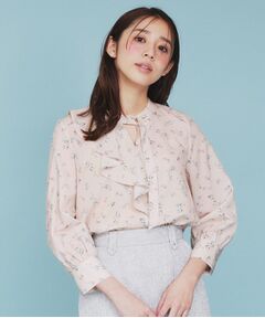 index インデックス ブラウス 花柄 薄手 背中ファスナー かわいい 休日 インデックス(INDEX) レディースシャツ・ブラウス | 通販・人気