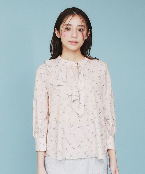 index / インデックス シャツ・ブラウス | フラワーフリルボウタイブラウス【洗濯機洗い可】 | 詳細13