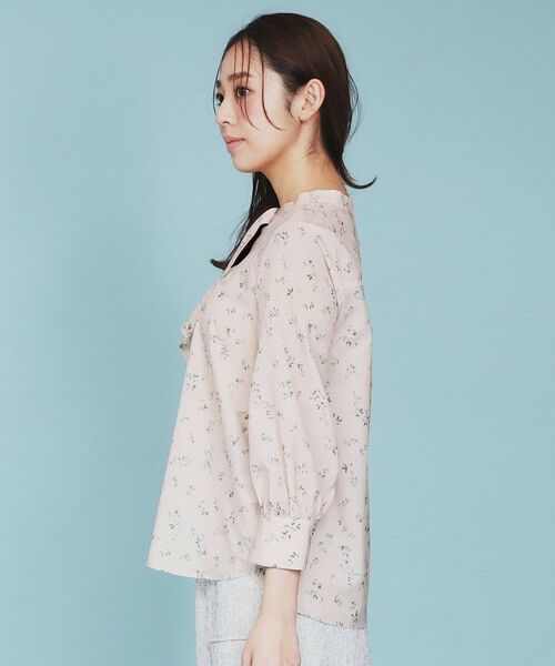 index / インデックス シャツ・ブラウス | フラワーフリルボウタイブラウス【洗濯機洗い可】 | 詳細14