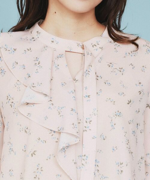 index / インデックス シャツ・ブラウス | フラワーフリルボウタイブラウス【洗濯機洗い可】 | 詳細16