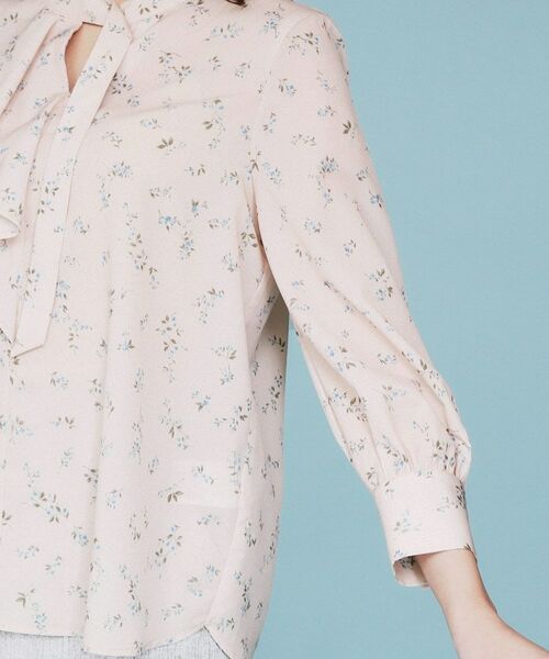 index / インデックス シャツ・ブラウス | フラワーフリルボウタイブラウス【洗濯機洗い可】 | 詳細17