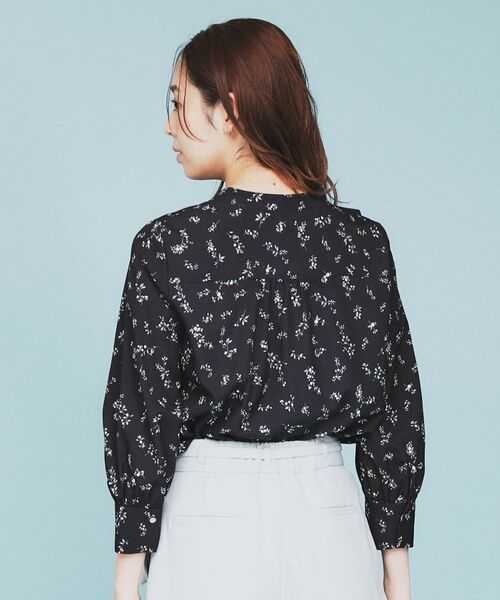 index / インデックス シャツ・ブラウス | フラワーフリルボウタイブラウス【洗濯機洗い可】 | 詳細5