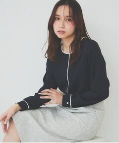 index / インデックス シャツ・ブラウス | バイカラーパイピングブラウス【洗濯機洗い可】