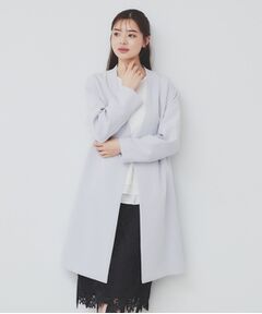 index / インデックス その他アウター | ストレッチノーカラーコート【洗濯機洗い可/イージーアイロン】