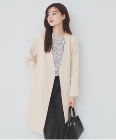 index / インデックス その他アウター | ストレッチノーカラーコート【洗濯機洗い可/イージーアイロン】