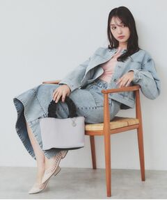 index / インデックス トートバッグ | 【2WAY】ラインストーン持ち手フリルバッグ