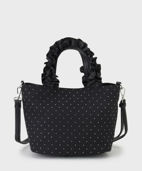 index / インデックス トートバッグ | 【2WAY】ラインストーン持ち手フリルバッグ | 詳細12